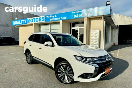 White 2018 Mitsubishi Outlander Wagon EXCEED 7 SEAT (AWD) ZL MY19 4D WAGON 4 Cylinders 2.4 Litre P