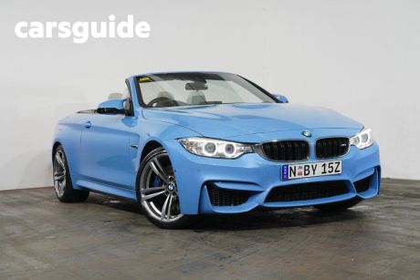 Blue 2014 BMW M4 Convertible