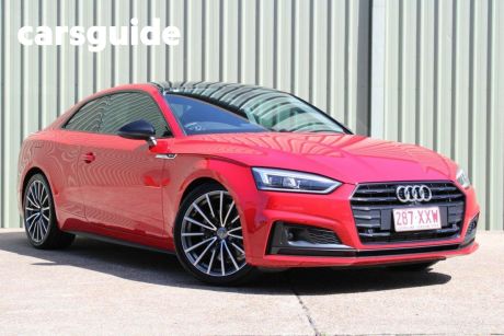 Red 2017 Audi A5 Coupe 2.0 Tfsi Quattro S Tronic Sprt