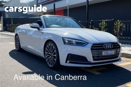 White 2017 Audi A5 Cabriolet 2.0 Tfsi S Tronic Sport