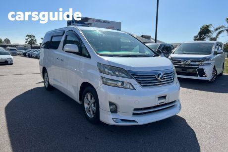 White 2010 Toyota Vellfire Commercial 8 Seater Luxury People Mover