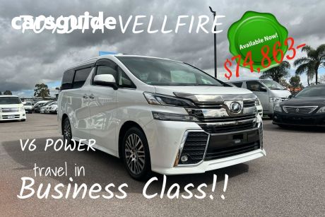 White 2016 Toyota Vellfire Commercial V6 - Prestigious 7 Seater Business Class People Mover