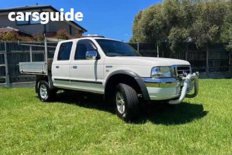 White 2005 Ford Courier Ute Tray XLT