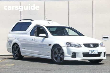 White 2012 Holden Commodore Utility SS