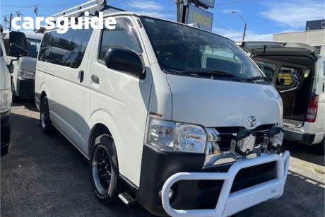White 2017 Toyota HiAce Commercial