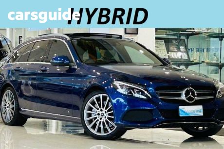 Blue 2017 Mercedes-Benz C350 Estate E (hybrid)
