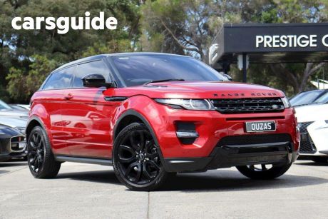 Red 2015 Land Rover Range Rover Evoque Coupe SI4 Dynamic