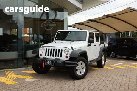 White 2012 Jeep Wrangler Softtop Unlimited Sport (4X4)