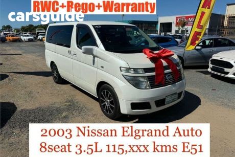 White 2003 Nissan Elgrand Wagon