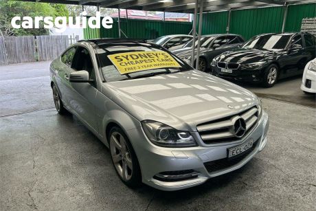 Silver 2012 Mercedes-Benz C250 Coupe BE