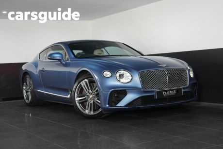 Blue 2020 Bentley Continental Coupe GT V8