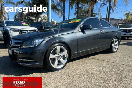 Grey 2012 Mercedes-Benz C250 Coupe BE