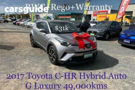 Grey 2017 Toyota C-HR Wagon (Hybrid)