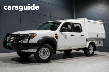 White 2009 Ford Ranger Dual Cab Chassis XL (4X4)