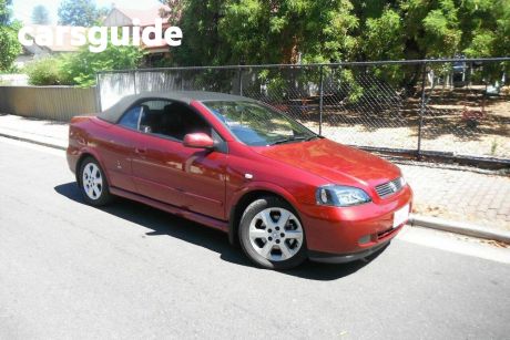 Red 2003 Holden Astra Convertible Convertible