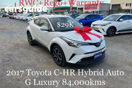 White 2017 Toyota C-HR Wagon (Hybrid)