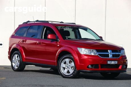 Red 2010 Dodge Journey Wagon R/T
