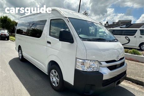 White 2023 Toyota HiAce Commercial DX COMMUTER SLWB HIGH ROOF