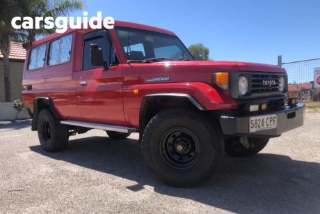 Red 1993 Toyota Landcruiser Troop Carrier (4X4) 11 Seat