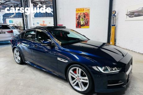 Blue 2017 Jaguar XE Sedan 20D (132KW) R-Sport
