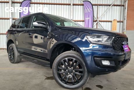 Blue 2022 Ford Everest Wagon Sport (4WD)