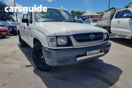 White 2003 Toyota Hilux Cab Chassis Workmate