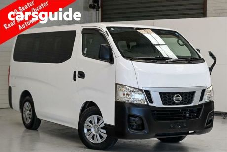 White 2013 Nissan Caravan Commercial 10 Seater