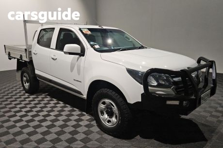 White 2018 Holden Colorado Crew Cab Chassis LS (4X2) (5YR)