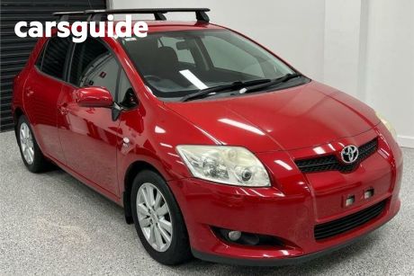 Red 2008 Toyota Corolla Hatchback Conquest