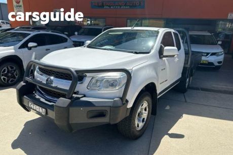White 2014 Holden Colorado Space Cab Chassis LX (4X4)