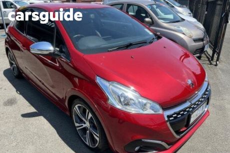 Red 2017 Peugeot 208 Hatch
