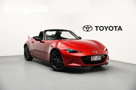 Red 2017 Mazda MX-5 Convertible Roadster