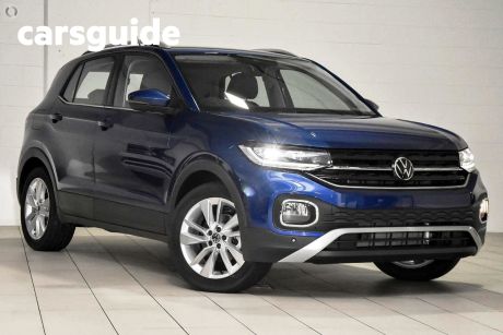Blue 2023 Volkswagen T-Cross Wagon 85Tfsi Style (restricted Feat)