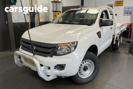 White 2013 Ford Ranger Cab Chassis XL 3.2 (4X4)