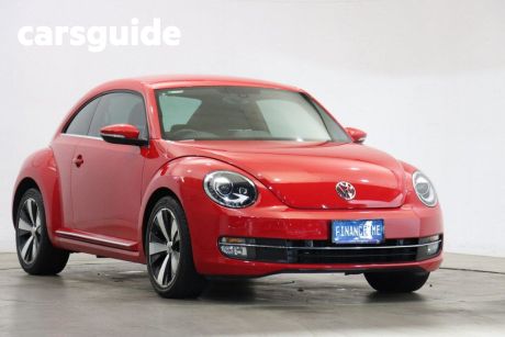 Red 2013 Volkswagen Beetle Hatchback