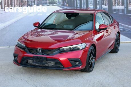 Red 2022 Honda Civic Hatchback VTI-LX