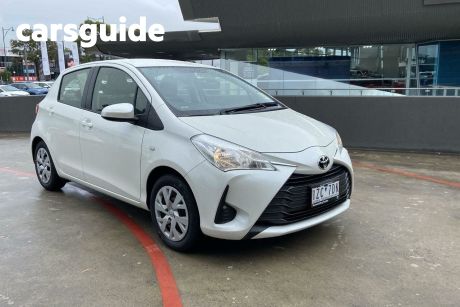 White 2019 Toyota Yaris Hatchback Ascent