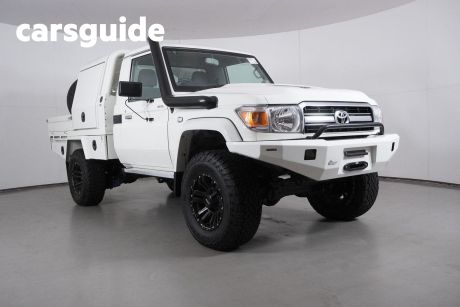 White 2021 Toyota Landcruiser 70 Series Cab Chassis GXL