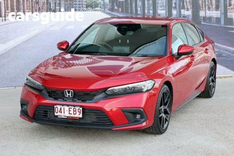 Red 2022 Honda Civic Hatchback VTI-LX