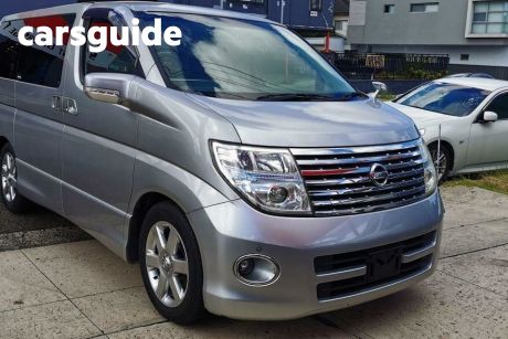 Grey 2007 Nissan Elgrand Commercial Highway Star
