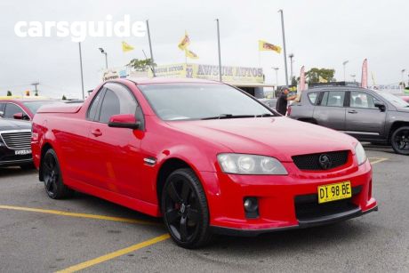 Red 2008 Holden Commodore Utility SV6