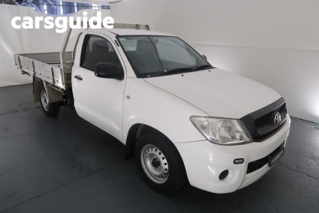 White 2011 Toyota Hilux Cab Chassis SR
