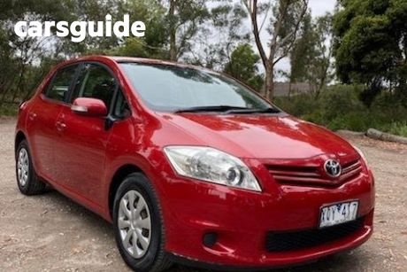 Red 2010 Toyota Corolla Hatch Ascent