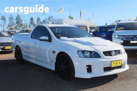White 2009 Holden Commodore Utility SS