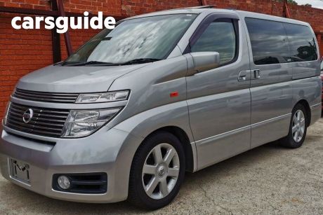 Silver 2002 Nissan Elgrand Commercial Highway Star
