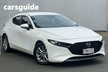 White 2019 Mazda 3 Hatchback G20 Pure