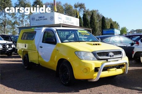 Yellow 2009 Toyota Hilux Cab Chassis SR (4X4)