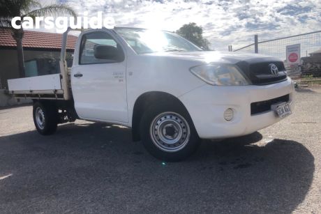 White 2010 Toyota Hilux Cab Chassis SR