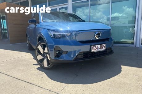 Blue 2023 Volvo C40 Wagon Recharge Twin Pure Electric