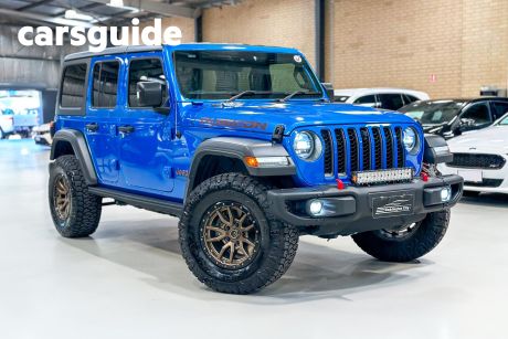 Blue 2022 Jeep Wrangler Unlimited Hardtop Rubicon (4X4)